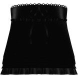dainty gothic dollita lace ruffle dress black