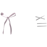 dainty kawaii bow hairclip set