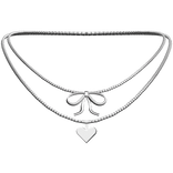 dainty silver necklace