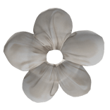 ✿ dainty white flower scrunchie 