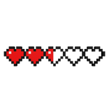 Damaged Pixel Heart HP