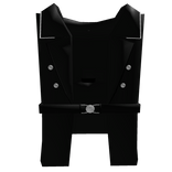 Dark Black Coat But German Style Belt (✠︎)