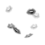 Dark Black Kiss Marks