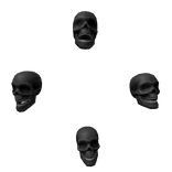 Dark Black Quadri Skull Aura Add-on