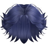 Dark Blue Anime Straight Hair