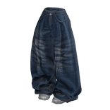 Dark Blue Baggy Y2K Skatecore Jeans