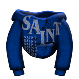 Dark blue saint Male hoodie