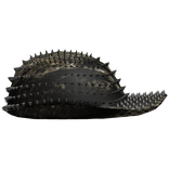 Dark Camo Distressed Sideways Spiked Cap