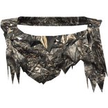 Dark Camo Tattered Ratty Neck Scarf