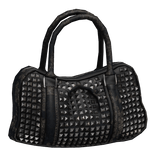 Dark Denim Studded Vintage Duffel Bag