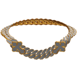 Dark Gold Cuban Cross Chain