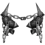 Dark Gothic Skull Chained Horns 