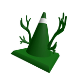 dark green cone