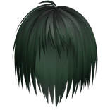 Dark Green Japanese Vkei Messy Unkept Scene Hair