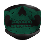 Dark green skull mask