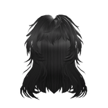 Dark Grey Long Fluffy Wavy Hair