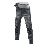Dark Grey Strapped Up Atlanta Jeans 