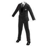 Dark Grey Suit Classy Pinstripe Fitted