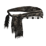 Dark Grunge Camo Emo Ornamental Waist Cloth Scarf