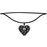 Dark Heart Skull Necklace