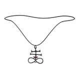 Dark Leviathan Cross Necklace with Gemstone 1.0