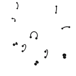 DARK PIERCING SPIKE FANG SEPTUM LABRET EYEBROW Y2K