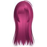 dark pink long vampire hair w/ hime bangs