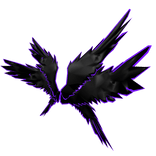 Dark Purple Angel Wings