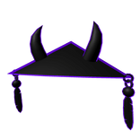 Dark Purple Oni Samurai Hat