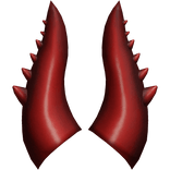 Dark Red Candle of Pwnage Horns Add-On