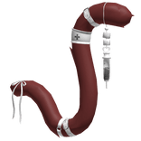 Dark Red Cute Medic Nurse Cat Tail