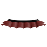 dark red edgy ruffle skirt