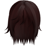 Dark Red Emo Long Messy Vkei Boy Hair