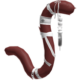 Dark Red Medic Nurse Cat Tail