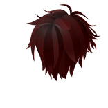 Dark Red Middle Part Hair