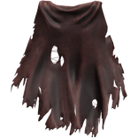 Dark Red Old Torn Ripped Traveler Cape 