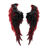 Dark Red Seraph Wings