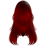 ♡ Dark Red Wavy Long Hair