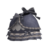 dark ruffled rococo / victorian skirt blue