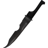 Dark Silver Horror Rusty Goth Great Sword Knife
