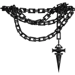 Dark Silver Kurapika Hanging Chain