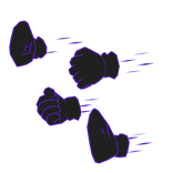 Dark Sonic Energy Fist Barrage