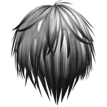 dark tips emo scene messy vkei hair