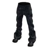 Dark Wash Denim Archive Zipper Jeans w/ Boots