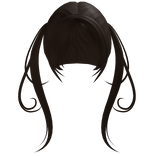 ♡ darling wistful gothic pigtails in dark brown