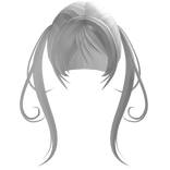 ♡ darling wistful gothic pigtails in white