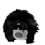 Dashie Black Hair Fur Black Hood