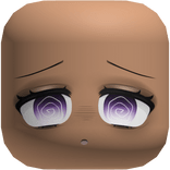 Dazed Purple Eye Chibi Face