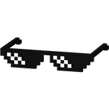 Deal With It Meme Pixel Sunglasses