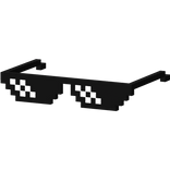 Deal With It Meme Pixel Sunglasses